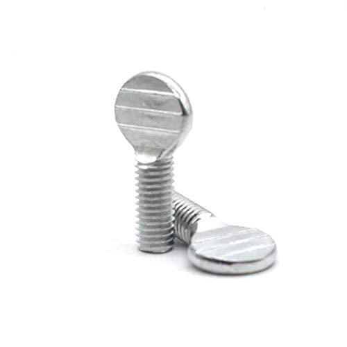 SaditY M5 M6 M8 Wave Plate Screw Flat Head Thumb Screws Ping Pong Paddle Bolts Carbon Steel - (Dimensions: M6x16 mm(10pcs))