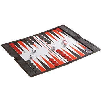 Backgammon Game Set - MINI Magnetic Travel Set - Simple Funny Family, Party Board Game