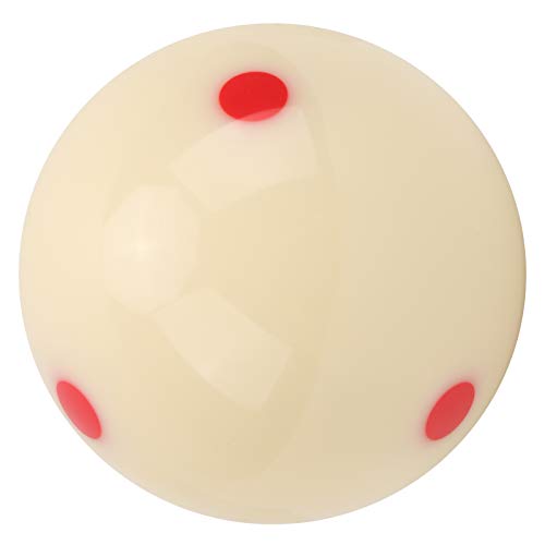 Billiard Cue Ball, 57.2mm Standard Training Pool Ball Dot Spot Pool Table Accessories for Billiard Games Sports - color: Red Dot