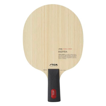 STIGA Inspira Hybrid Carbon Table Tennis Blade, Offensive Professional Blade with Maximum Control & Power - style: Inspira Hybrid Carbon - Pen
