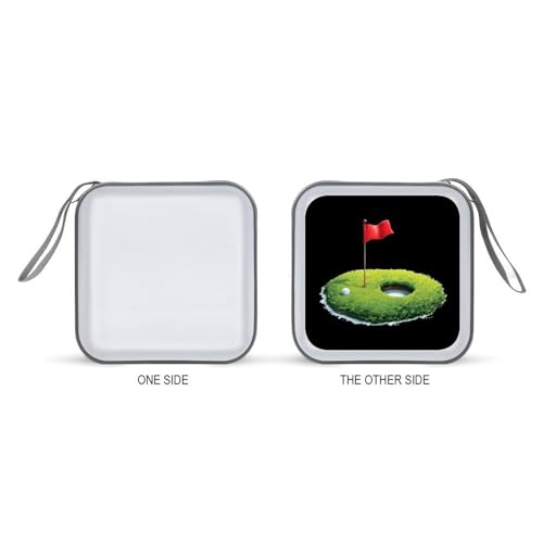 Golf Ball Near Hole CD Storage Case 40 Capacity Disc Storage Binder for Car Home Travel