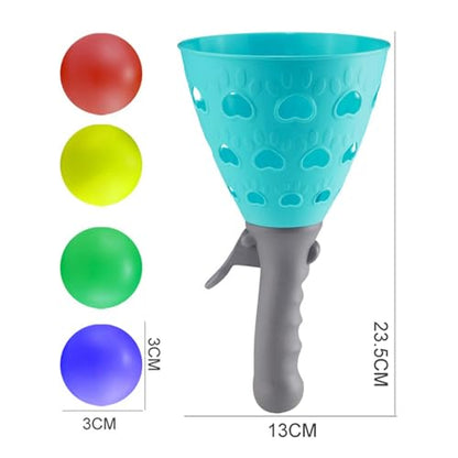 Game Launcher Set with Baskets and Balls for Outdoor and Indoor Fun