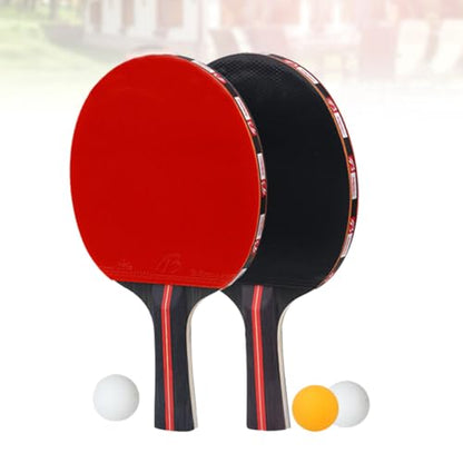 Beginner Table Tennis Racket Set Sport Pong Paddles Balls Horizontal Suit for Ages