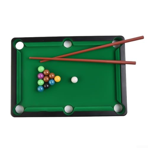 Tabletop Pool Set, Billiards Game for Family Game Night, Portable Snooker Table with and Balls, Desktop Pool Toy for and - color: S
