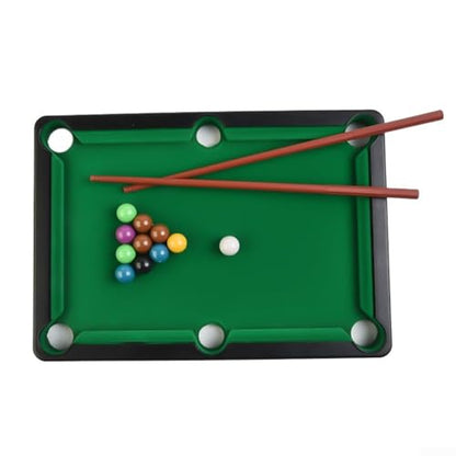 Tabletop Pool Set, Billiards Game for Family Game Night, Portable Snooker Table with and Balls, Desktop Pool Toy for and - color: S