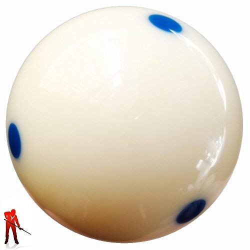 PRO CUP Standard Pool Cue Ball (6 Blue-Dots)