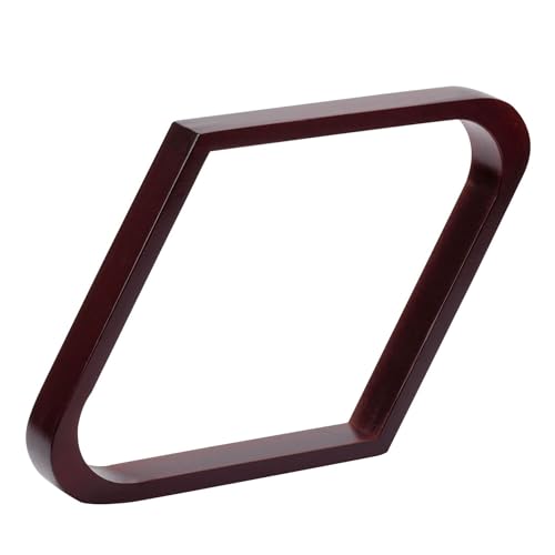 GSE Games & Sports Expert Solid Wood Billiard 8-Ball Triangle / 9-Ball Diamond Pool Ball Racks for 2-1/4" Pool Balls, Pool Table Accessories - color: Mahogany, style: 9-Ball Diamond Rack