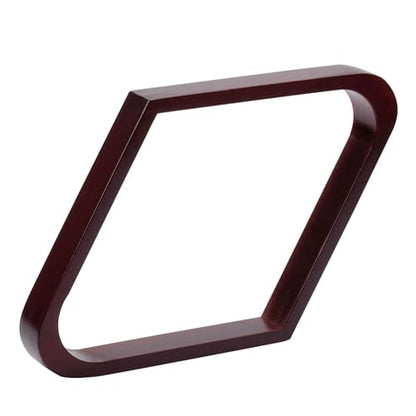 GSE Games & Sports Expert Solid Wood Billiard 8-Ball Triangle / 9-Ball Diamond Pool Ball Racks for 2-1/4" Pool Balls, Pool Table Accessories - color: Mahogany, style: 9-Ball Diamond Rack