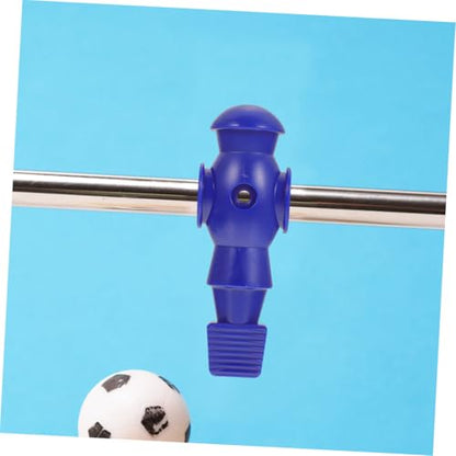 Kisangel 8Pcs Foosball Mechanical Players Table Soccer Game Replacement Parts Resin Football Figures for Standard Rods Easy to Install Smooth Surface Blue White