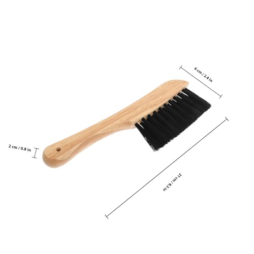 Toyvian Billiard Table Brush Set for Felt Maintenance, Wooden Pool Cleaning Brushes with Pocket Brush Snooker Dust Remover Accessories