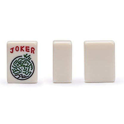 Yellow Mountain Imports American Mahjong Set – Classic Royale II with Redwood Veneer Case, Wooden Pusher Racks, Wind Indicator, Dice & Wright Patterson Scoring Coins