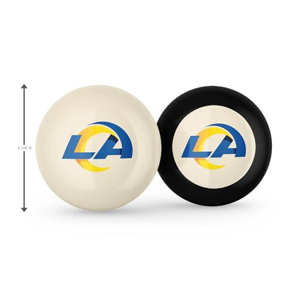 Imperial NFL Logo Cue Ball & 8 Ball Combo Set - color: Los Angeles Rams, White