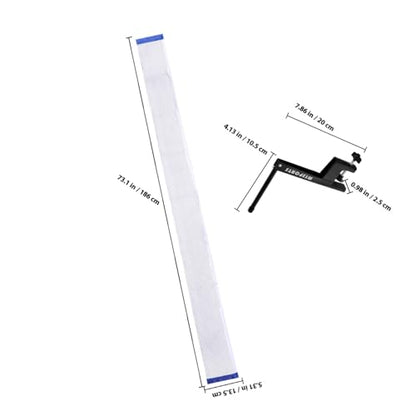 Portable Table Tennis Net and Post Set with Elastic Mesh for Indoor and Outdoor Use Table Tennis Conversion Top with Stable Ball Control and Easy Installation