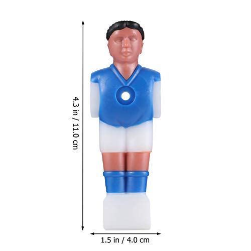 SEWACC 10cs Foosball Men Replacement Foosball Player Figurine Foosball Accessories Soccer Table Parts
