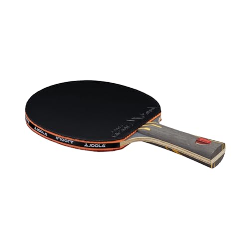 JOOLA Infinity Overdrive - Professional Performance Ping Pong Paddle with Carbon Technology - Black Rubber on Both Sides - Competition Table Tennis Racket for Advanced Training - Extreme Speed - color: Yellow Handle (Red/Black Rubber)