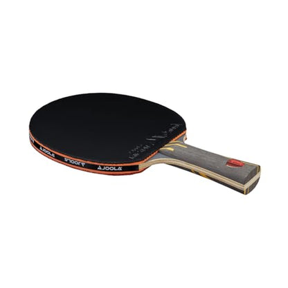 JOOLA Infinity Overdrive - Professional Performance Ping Pong Paddle with Carbon Technology - Black Rubber on Both Sides - Competition Table Tennis Racket for Advanced Training - Extreme Speed - color: Yellow Handle (Red/Black Rubber)