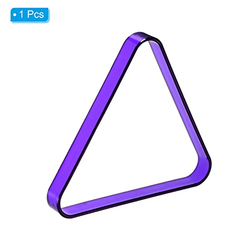 PATIKIL Pool Triangle Rack, Plastic Billiard 8-Ball Triangle Racks Pool Table Accessory for Pool Balls - color: Purple