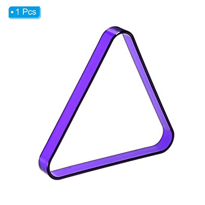 PATIKIL Pool Triangle Rack, Plastic Billiard 8-Ball Triangle Racks Pool Table Accessory for Pool Balls - color: Purple