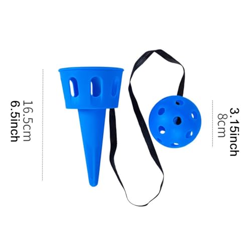 DYNWAVE Throw and Catch Set Sports and Toss Game Attention Fine Motor Skills Ball Catching Cup Ball Catch Game for Kids School Adults