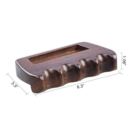 CROWN ME Weighted wooden 4-Cue pool cue stick holder, billiard cue stick holder, chalk holder - style: 4 Holes