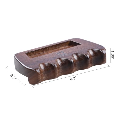 CROWN ME Weighted wooden 4-Cue pool cue stick holder, billiard cue stick holder, chalk holder - style: 4 Holes