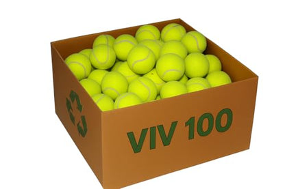 VIV Advanced Tennis Balls Bulk, 30/50/100+ Pack Practice Balls Pressure Bouncing 53in High Durable, Official Size Pet Dog Playing Ball, Good for Tennis Training Machine & Kids Play on All Courts