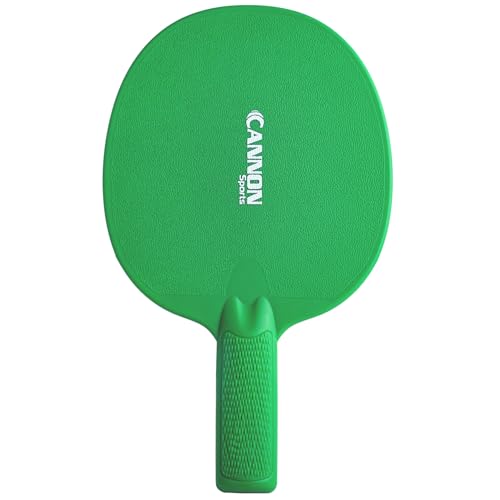 Cannon Sports Unbreakable Table Tennis Paddles - Waterproof & Weather Resistant Table Tennis Rackets for Indoor & Outdoor Use – Textured Easy Grip Handle – Multiple Color Options - color: Green