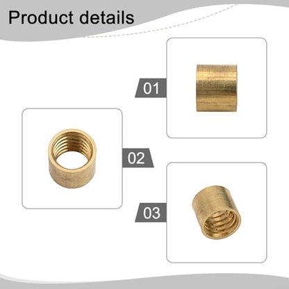 Brass Billiard Cue Tip Hoop Ferrule, Snooker Pool Cue Repair Replacement Ring, Metal Collar for Cue Tip Maintenance, Multiple Sizes Available(9.5mm) - size: 9.5mm