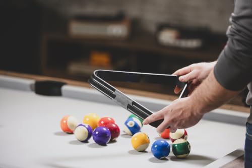 Mizerak Pool Ball Triangle Rack – Regulation Size – Durable Black Plastic – Perfect for 8-Ball or 9-Ball Pool Tables