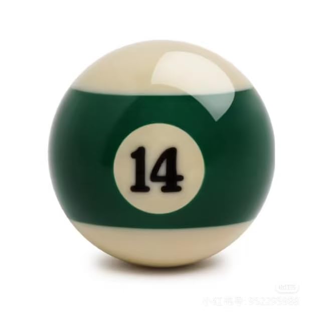 Replacement Billiards Ball, 2-1/4" Regulation Size, Object Balls with Cue Ball & Billiard #8 Ball, Standard Billiards Ball Accessories - color: 14