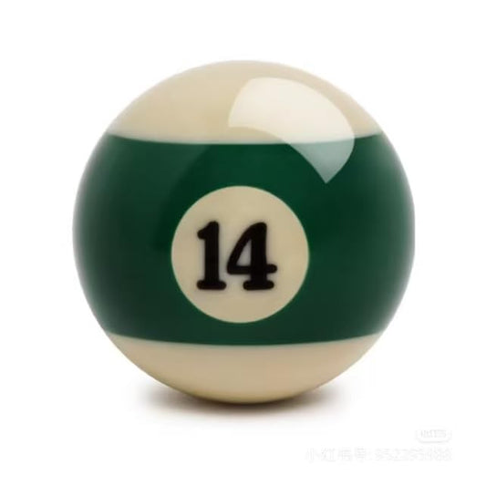 Replacement Billiards Ball, 2-1/4" Regulation Size, Object Balls with Cue Ball & Billiard #8 Ball, Standard Billiards Ball Accessories - color: 14