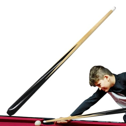 Kids Pool Stick - Hand Polished Tight Spaces Pool Stick for Small Table Play, Short Lightweight Wooden Cue with Smooth Grip & Portable Design for Boys Girls Children Billiard Games