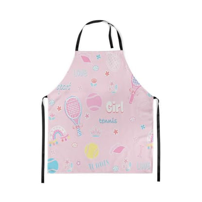 Castle Fairy Boy Soccer Kitchen Apron - color: Pink Tennis