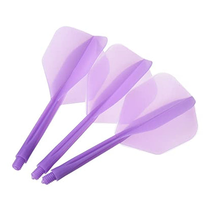 PATIKIL Integrated Dart Shaft & Flights, Pack Lightweight Plastic Dart Flight Set - color: Purple