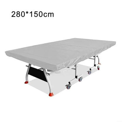 Outdoor Table Tennis Table Cover 280x150cm 210D Oxford Dustproof Waterproof Protection for Garden Patio Silver