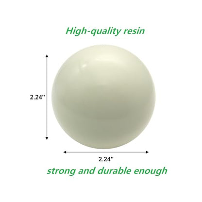 Pallino Ball Replacement for Bocce Ball Game and Boule Game Tournament Quality 2.24 in/57 mm White
