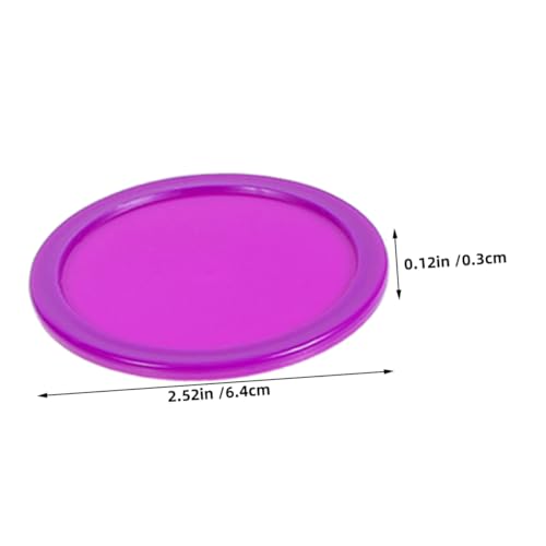 BESPORTBLE 8pcs Air Hockey Pucks Replacement Set for Home Professional Tables Heavy Pucks for Boys and Girls Adults Air Hockey Game Accessories