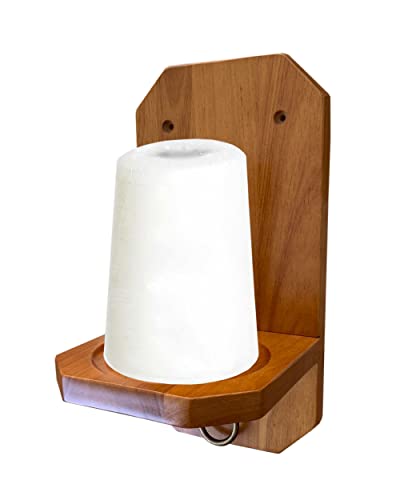 Wall Mounted Hand Chalk Holder Holder, Pool Table Accessory for Game Room, Solid Wood Cone Chalk Holder Made of Solid Hardwood (Oak). Not Included Cone Chalk