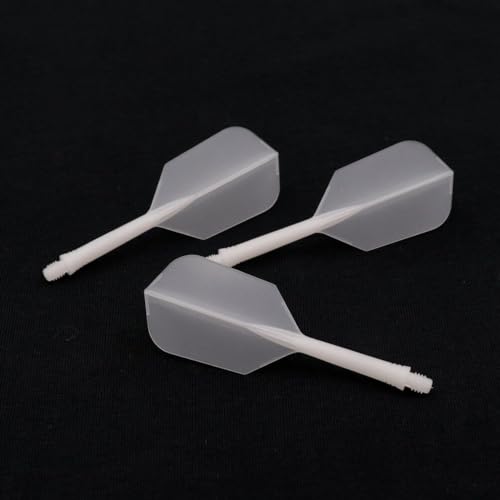 CUESOUL Rost AK5 Integrated Dart Shaft and Flights Transparent Color-S/M/L - color: Slim Shape, size: M-28mm