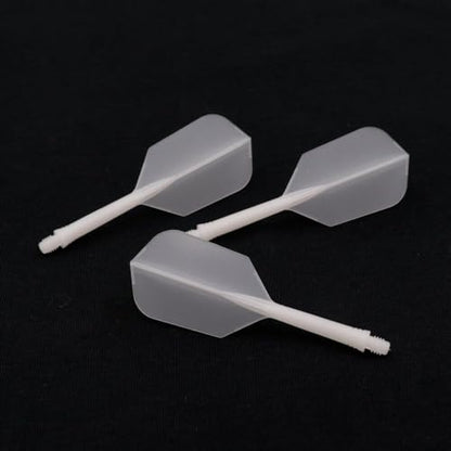 CUESOUL Rost AK5 Integrated Dart Shaft and Flights Transparent Color-S/M/L - color: Slim Shape, size: M-28mm