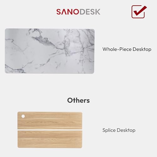 SANODESK Universal Tabletop 48"x24"x1" Thickness One-Piece Table Top Rectangular Particle Board for Standing Desk and Home Office Countertop DIY,Marble Grey Desk Top - color: Marble Grey, size: 48*24*1 Inch