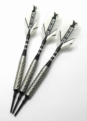 Xtreme Very Agressive Grip 17 Gram Soft Tip Darts - 80% Tungsten - Style Xi - with Bonus kit