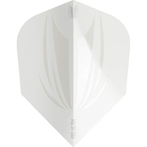 Target Darts 5 x Sets of ID Pro. Ultra Dart Flights - 15 Dart Flights in Total - No. 2/ No. 6 Flight Designs Sizes in 11 Colours - color: White, size: No.6
