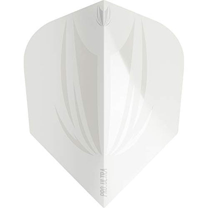 Target Darts 5 x Sets of ID Pro. Ultra Dart Flights - 15 Dart Flights in Total - No. 2/ No. 6 Flight Designs Sizes in 11 Colours - color: White, size: No.6