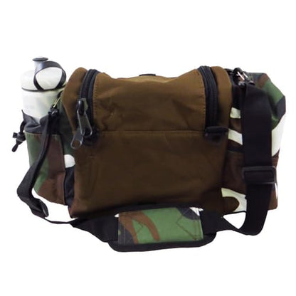 Mint Discs Fade Gear Crunch Box Disc Golf Bag | Black | Beginner Disc Golf Bag | 14+ Disc Capacity | Shoulder Strap & Harness Option - color: Camo, size: Shoulder Strap