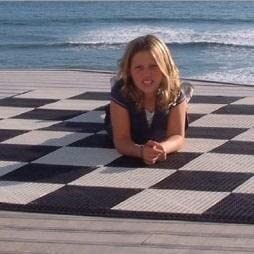 MegaChess 25 Inch Plastic Giant Chess Set with Commercial Grade Roll-Up Chessboard