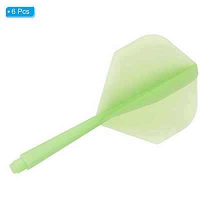 PATIKIL Integrated Dart Shaft & Flights, Pack Lightweight Dart Flight Set - color: Green