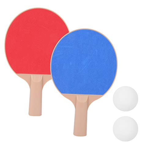 SUNGOOYUE Children Table Tennis bat, with Good Resilience, Portable Lightweight Design for Indoor Outdoor Practice, Includes 2 Rackets and 2 Balls