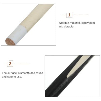 Abaodam 2 Piece Shorty Pool Cue Stick 19Inch Wooden Billiard Cue for Beginners Starters