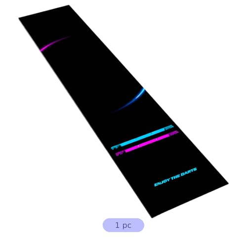 Anti-Slip Dart Mat, 118.1 in, High-Performance Grade, Protects Floors, Easy to Clean Polyester Fabric, Safe Distance, 13.4 in Standing Comfort, Arcade Style